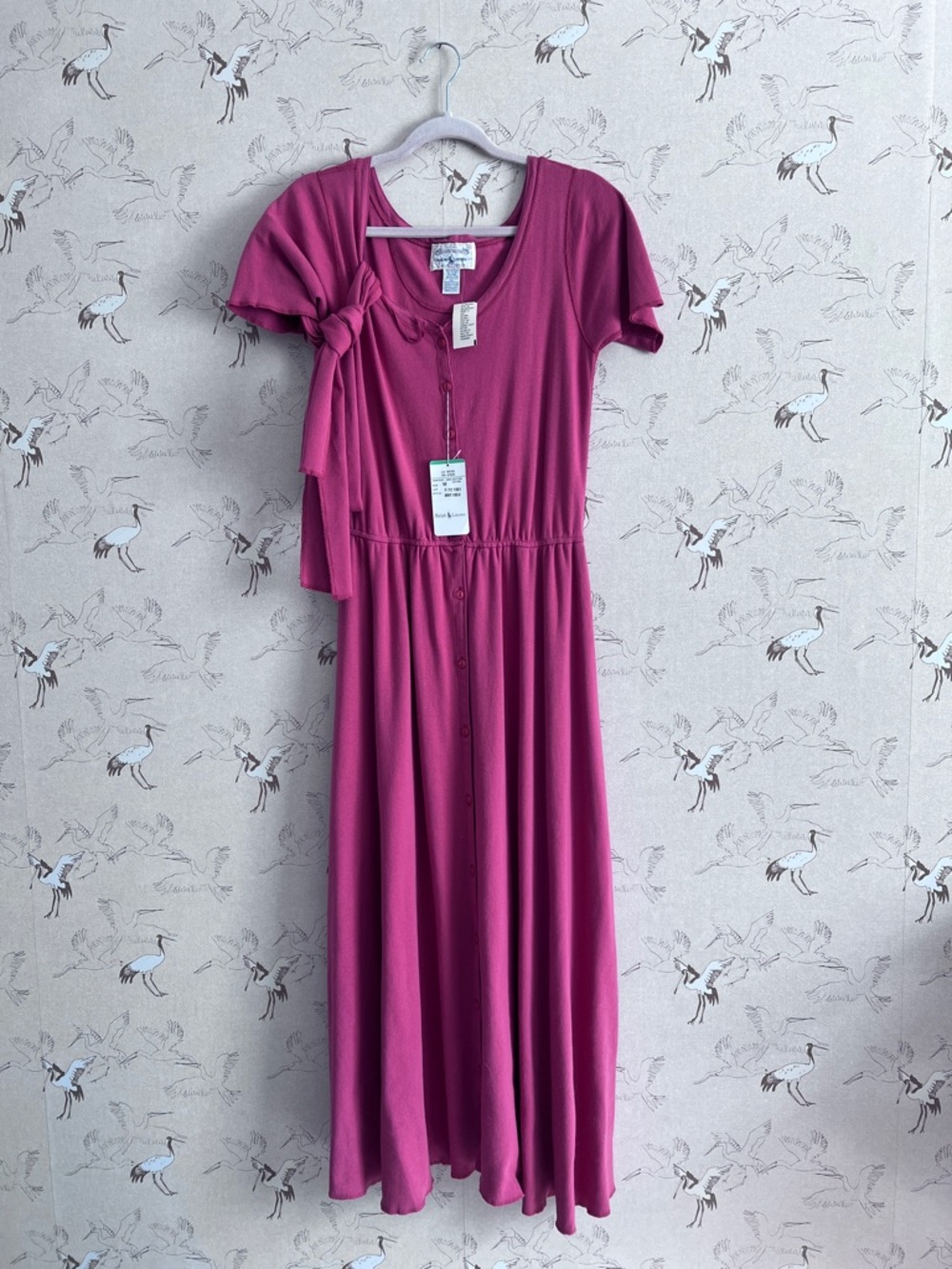 Vintage‎ 1990’s Ralph Lauren button front maxi dress 100% cotton